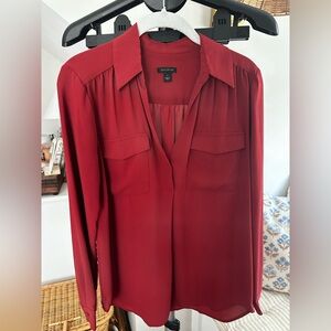 Ann Taylor Burnt Orange Blouse